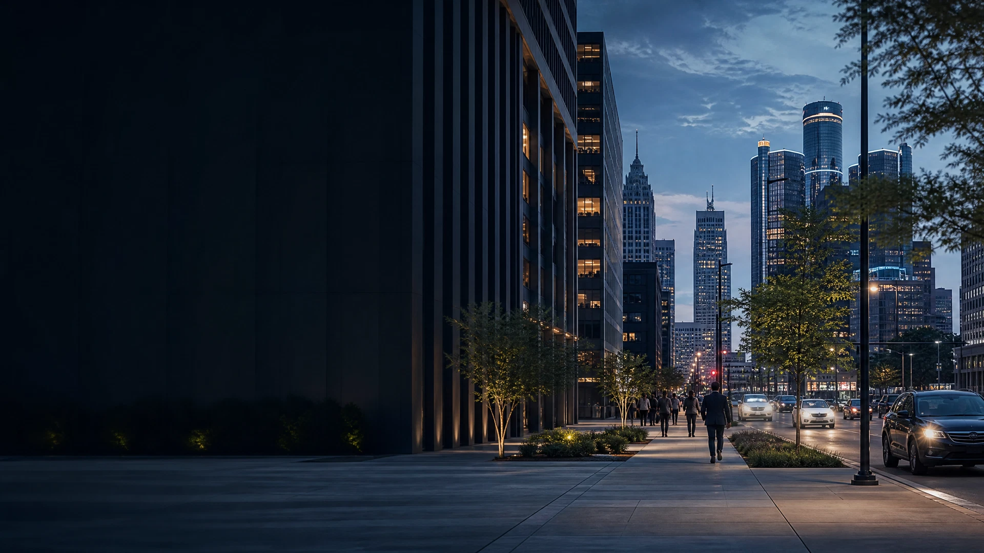 Detroit commercial district