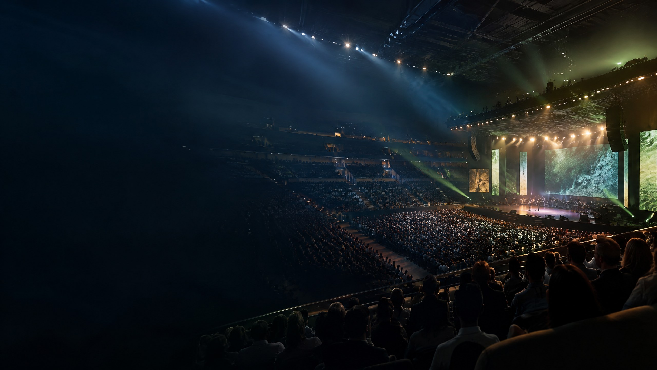 Live audience at a major concert and event venue